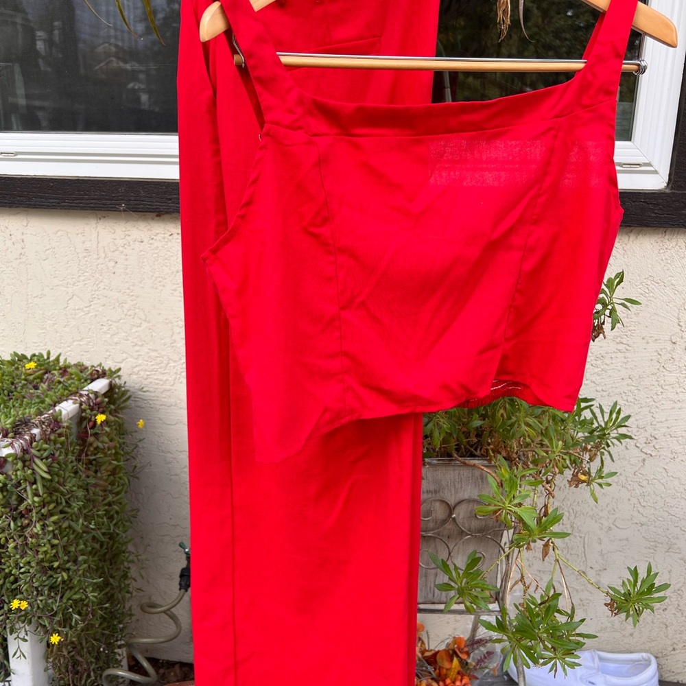 Vibrant Red Two-Piece Set 3XL